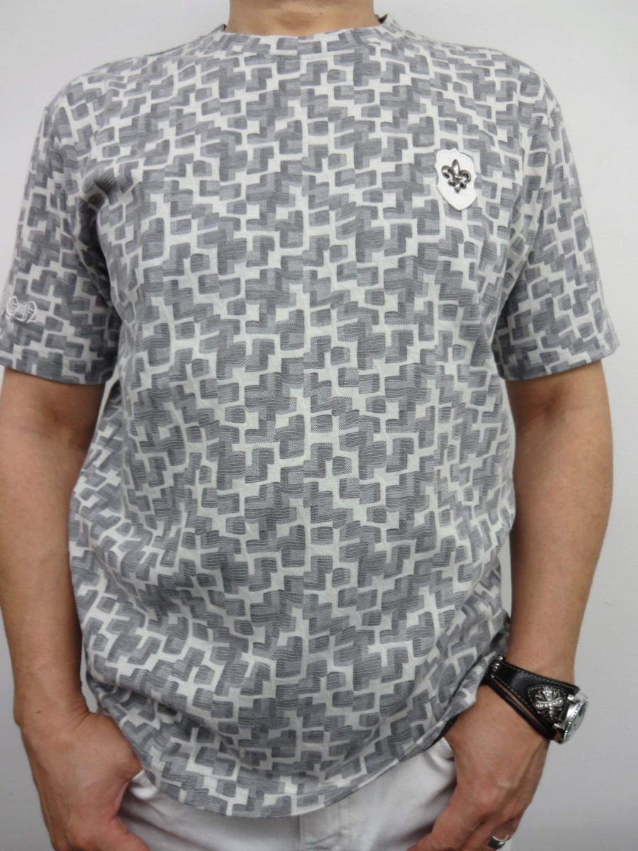BeAmbition ビーアンビション T28102　Ｍ 白　ユリワッペン 半袖Tシャツ　W　新品　送料無料