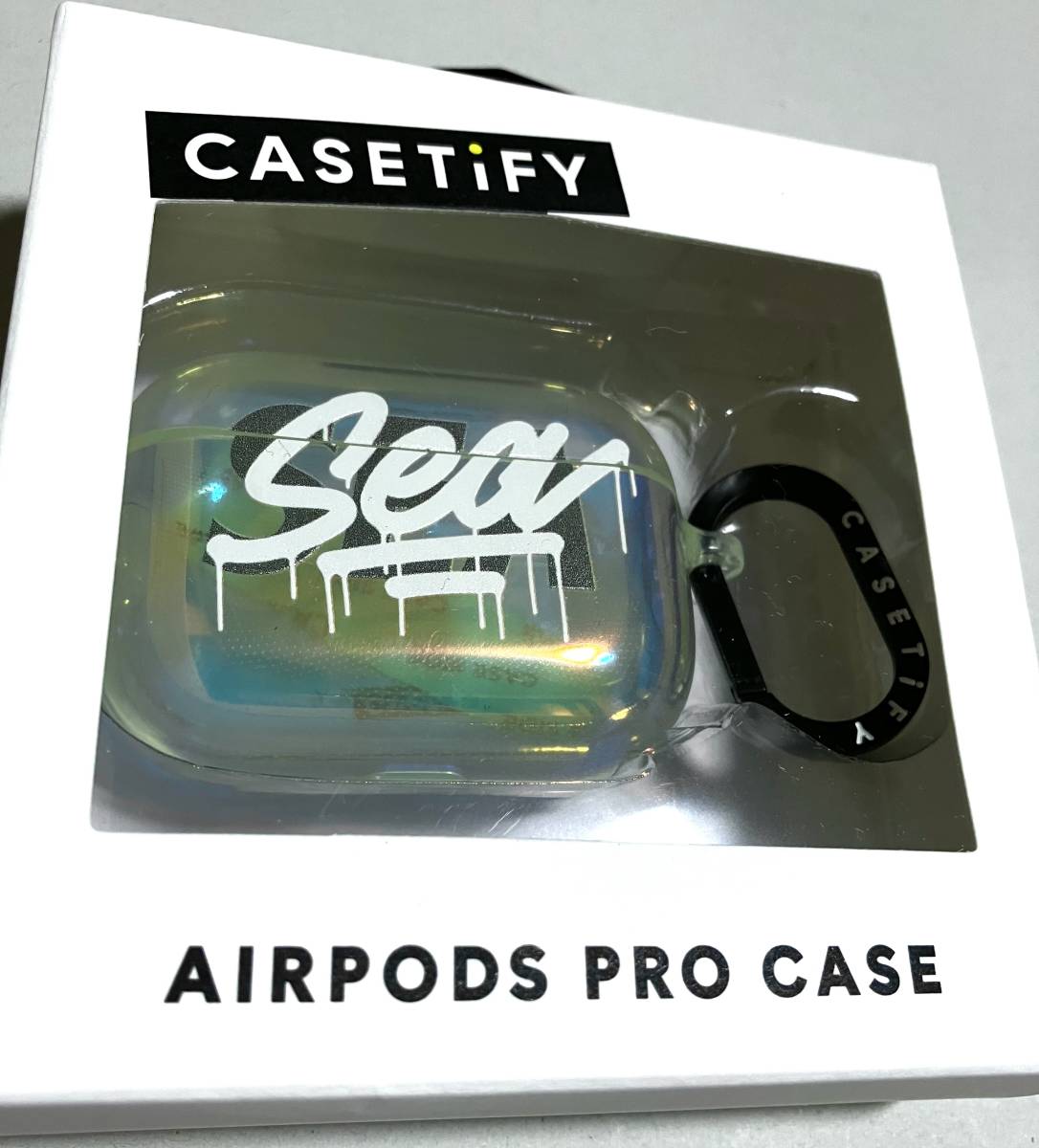 新品 22SS WIND AND SEA × IT'S A LIVING × CASETIFY AIRPODS PRO CASE iridescent 虹色 ウィンダンシー ケースティファイ エアポッズ_画像1