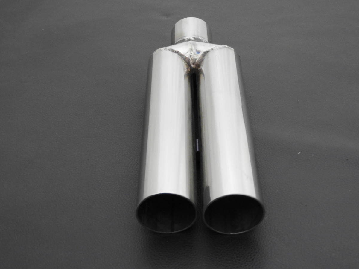  muffler end [42.7Φ dual pipe tail 10 times is s cut .] SUS304 made of stainless steel 