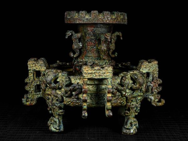 沖縄・離島除く全国届 中国 青銅器 銅 置物 時代 古美術品 古道具 銅器