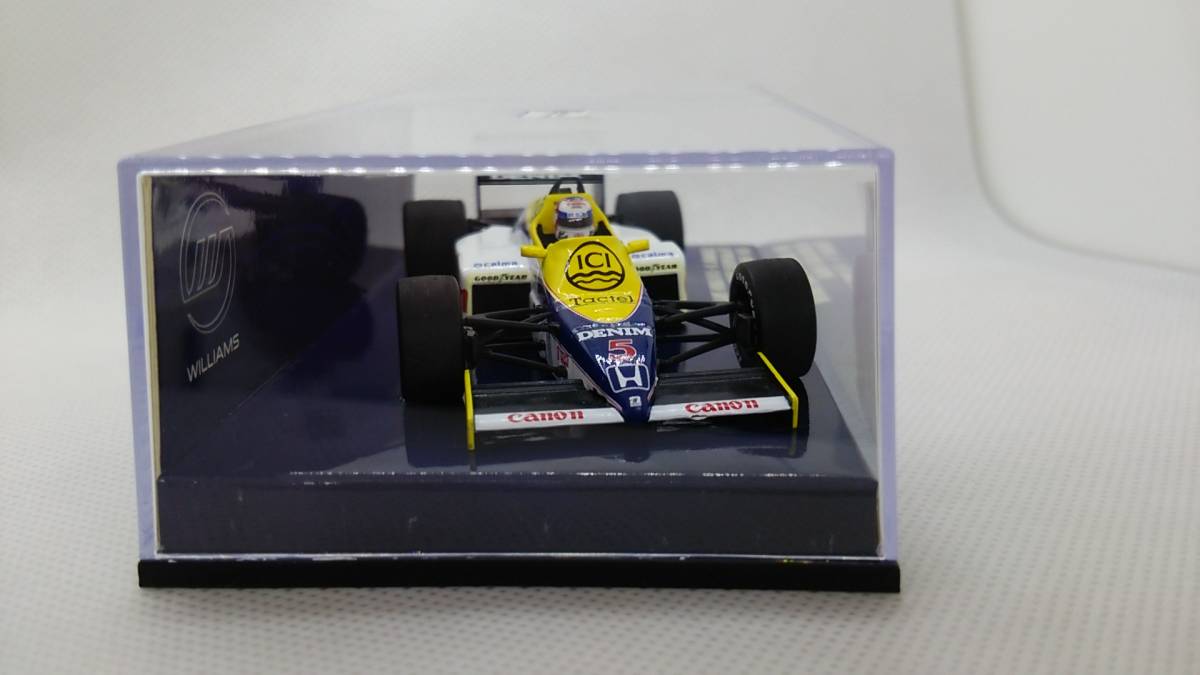 送料300円～ MINICHAMPS 1/43 WILLIAMS HONDA FW10 F1 WINNER EUROPEAN GP 1985 #5 N.MANSELL ウィリアムズ ナイジェル・マンセル_画像3