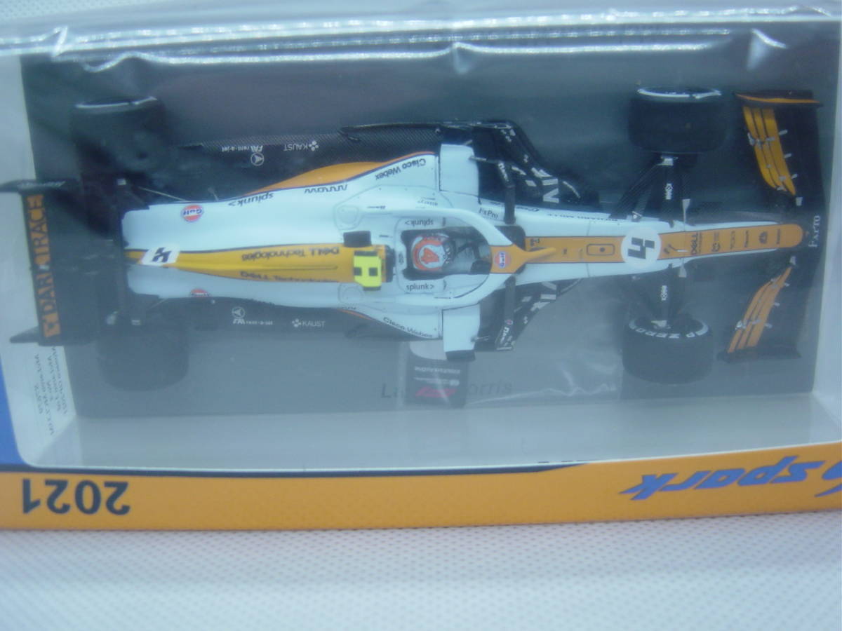 送料350円～ spark 1/43 McLaren MCL35M F1 3rd Monaco GP 2021 #4 Lando Norris Gulf ガルフ マクラーレン ランド・ノリス モナコGP_画像7