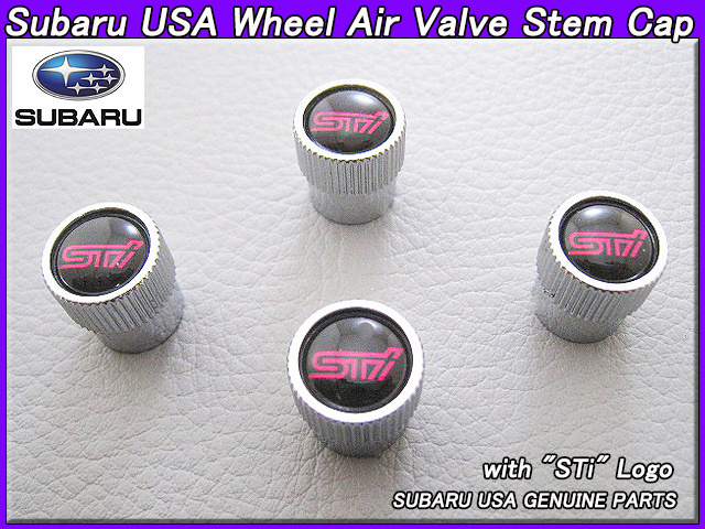  Subaru [SUBARU] American US original wheel. air valve cap 4 piece STi character entering /USDM North America specification valve(bulb) stem cap USA Impreza XV. Legacy BR