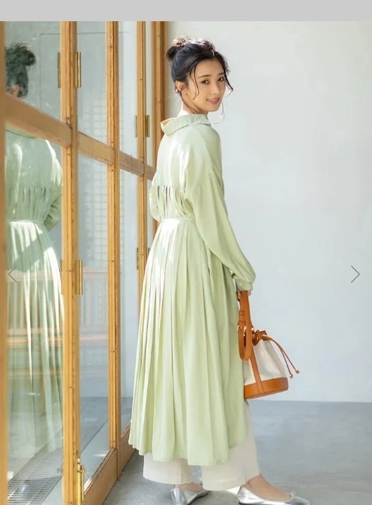 fifth バックプリーツロングシャツ ミモレ丈 ロングワンピース|Yahoo