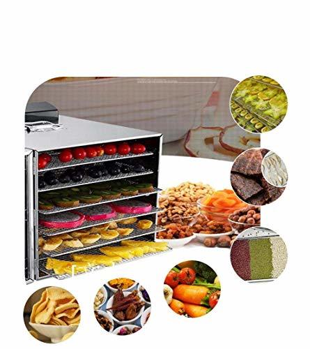 メーカー直売】 ドライフルーツ 食品乾燥機 6層 銀 6層 業 熱風循環 【メール便不可】 【新品未使用】6層ステンレス製フードドライヤー ドライフルーツメーカー 調理機器