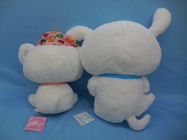 ホビー 中古 クレヨンしんちゃん めちゃでかぬいぐるみ～ごきげんシロ～＆パジャマパーティーでっかいぬいぐるみ～シロ～ 2個セット_画像6