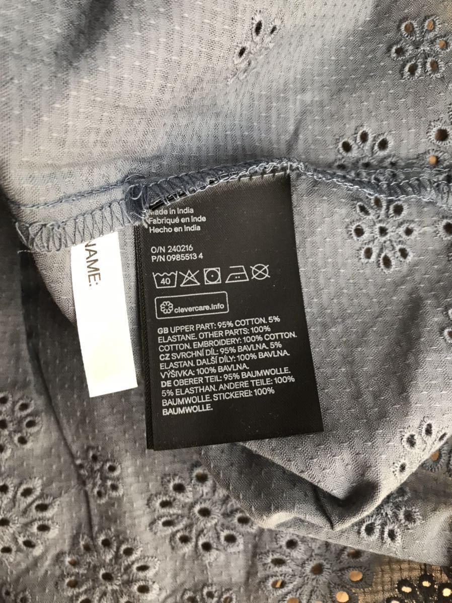 新品 H&M 刺繍 ワンピース 長袖 90センチ 95センチ 女の子 ベビー