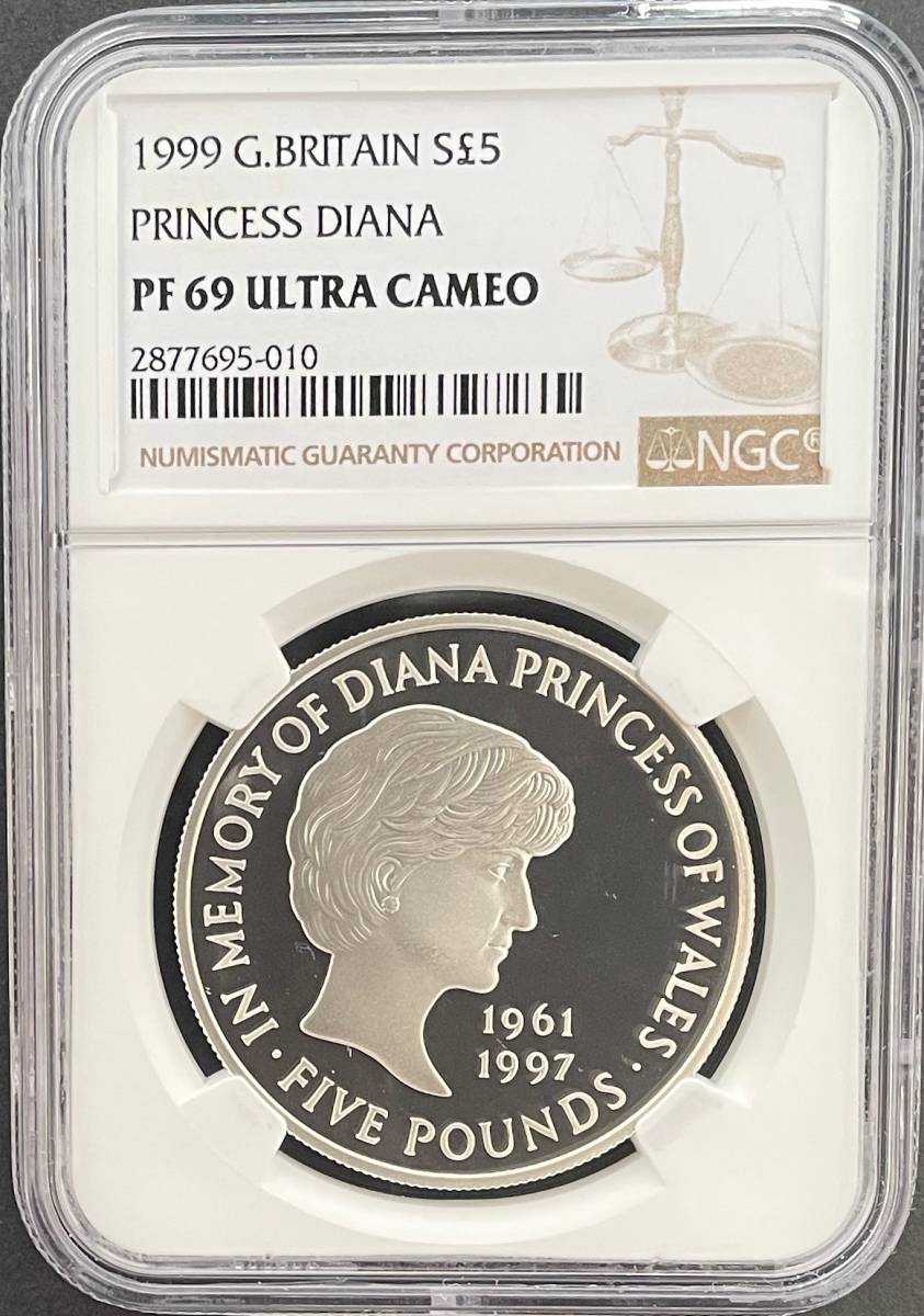 があるダイ 1999年 ダイアナ妃 追悼 イギリス NGC PF69 のコインで