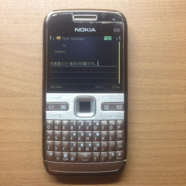 希少 Nokia ノキア E72 sim シム free フリー 日本語入力・表示 可能 