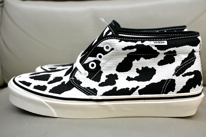 宅配便送料無料 VANS CHUKKA 49 DX ブラック 牛柄 バンス チャッカ