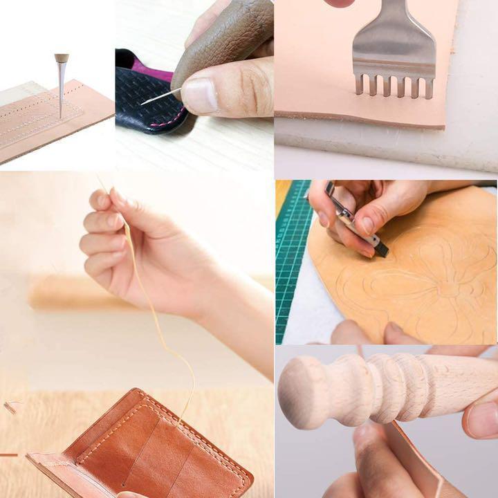 レザークラフト 縫い道具183点セット レザーツール 革工具セット