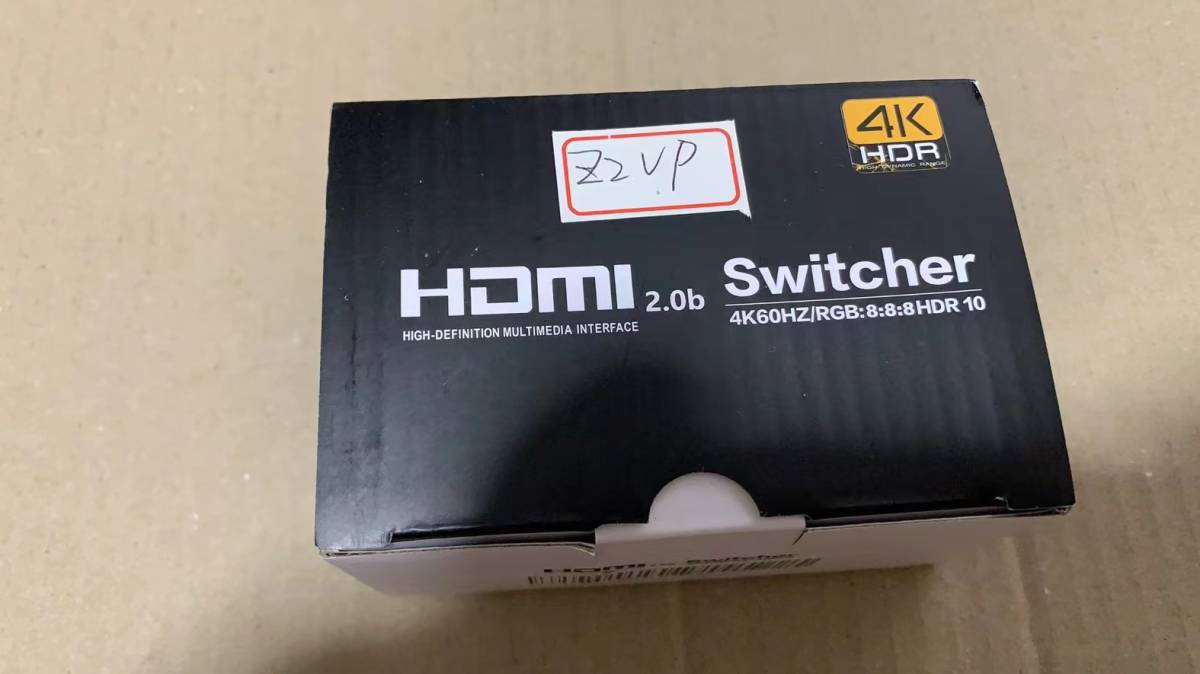 HDMI 切替器 2.0 分配器 3入力1出力 4K 60Hz 3D HDR HDCP2.2対応 自動手動切り替え リモコン付き PS5、PS4 Pro、など対応 HDMI セレクター