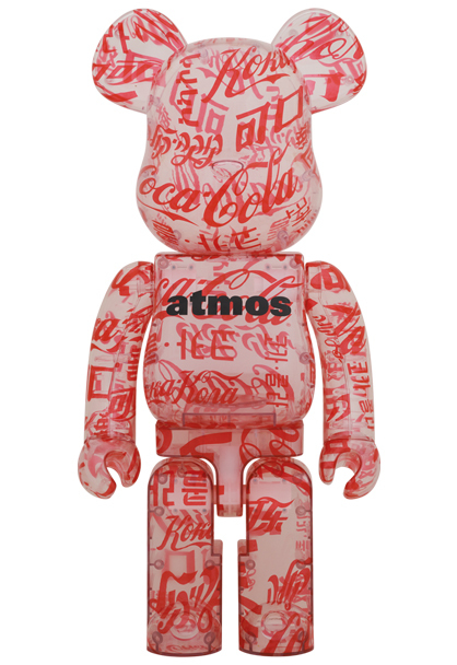 新品 未開封 BE@RBRICK atmos × Coca-Cola 1000％ CLEAR BODY ver. ベアブリック メディコムトイ アトモス コカコーラ
