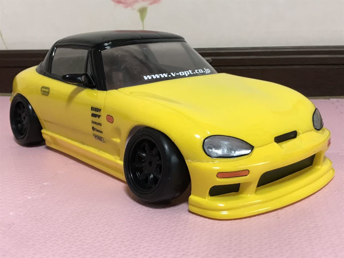 送料無料　Mシャーシ用　スズキ　カプチーノ　ラジコン　ボディ　スパイス　SPICE SUZUKI CAPPUCCINO RC BODY