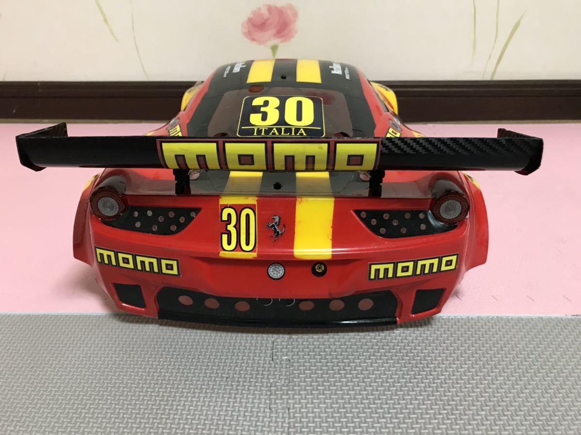 送料無料　1/8 フェラーリ 458 モモ レーシングカー　ラジコンボディ　エンジンカー 京商 KYOSHO FERRARI Italia  INFERNO momo RC BODY