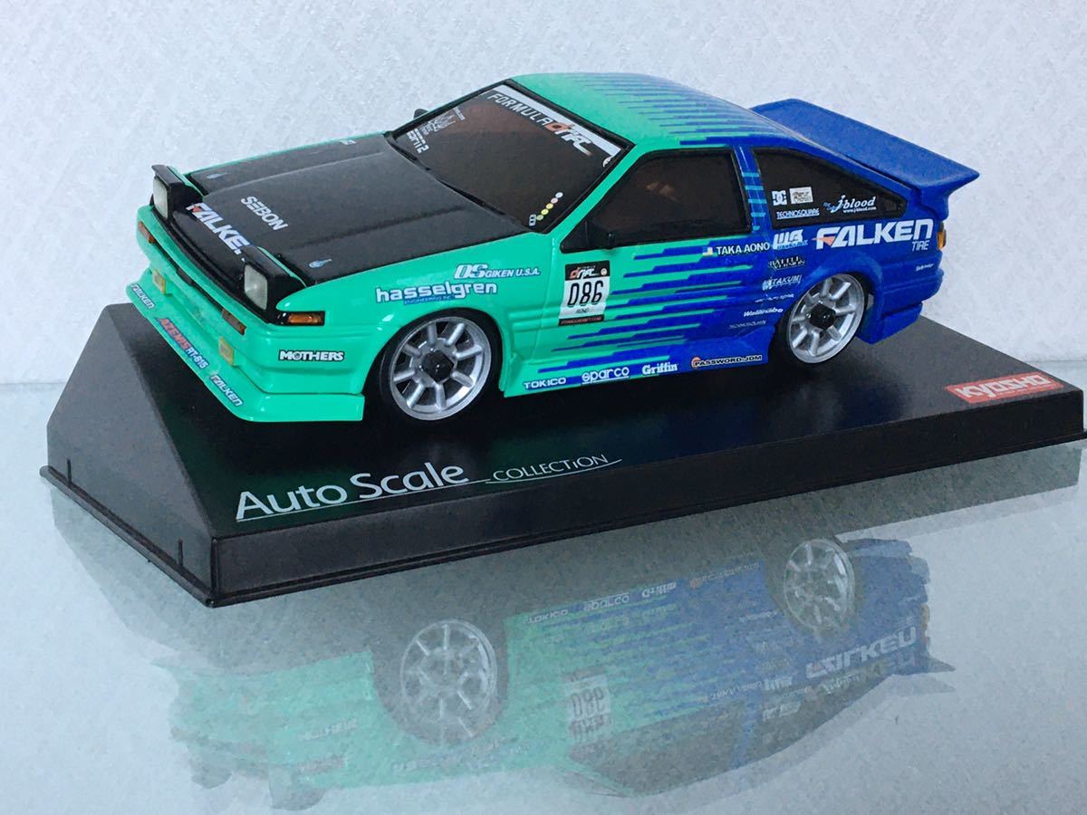 送料無料　京商ミニッツ トヨタ AE86 トレノ ファルケン フォーミュラドリフト 未走行 ラジコンボディ KYOSHO MINI-Z TOYOTA TRUEND FALKEN