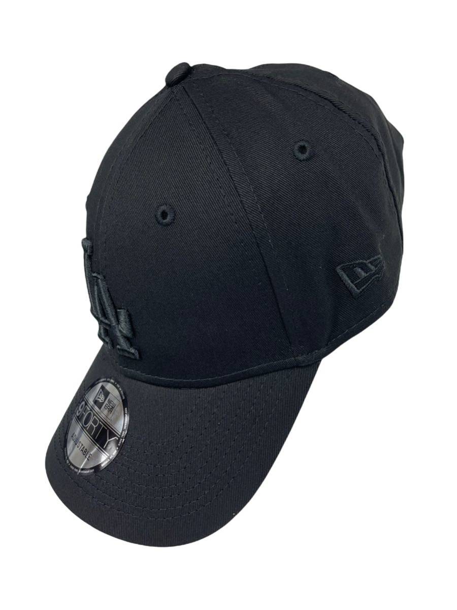 ニューエラ キャップ 帽子 LA 940 ユニセックス ベースボールキャップ フリーサイズ 黒x黒 NEWERA LA 9FORTY BASEBALLCAP 新品