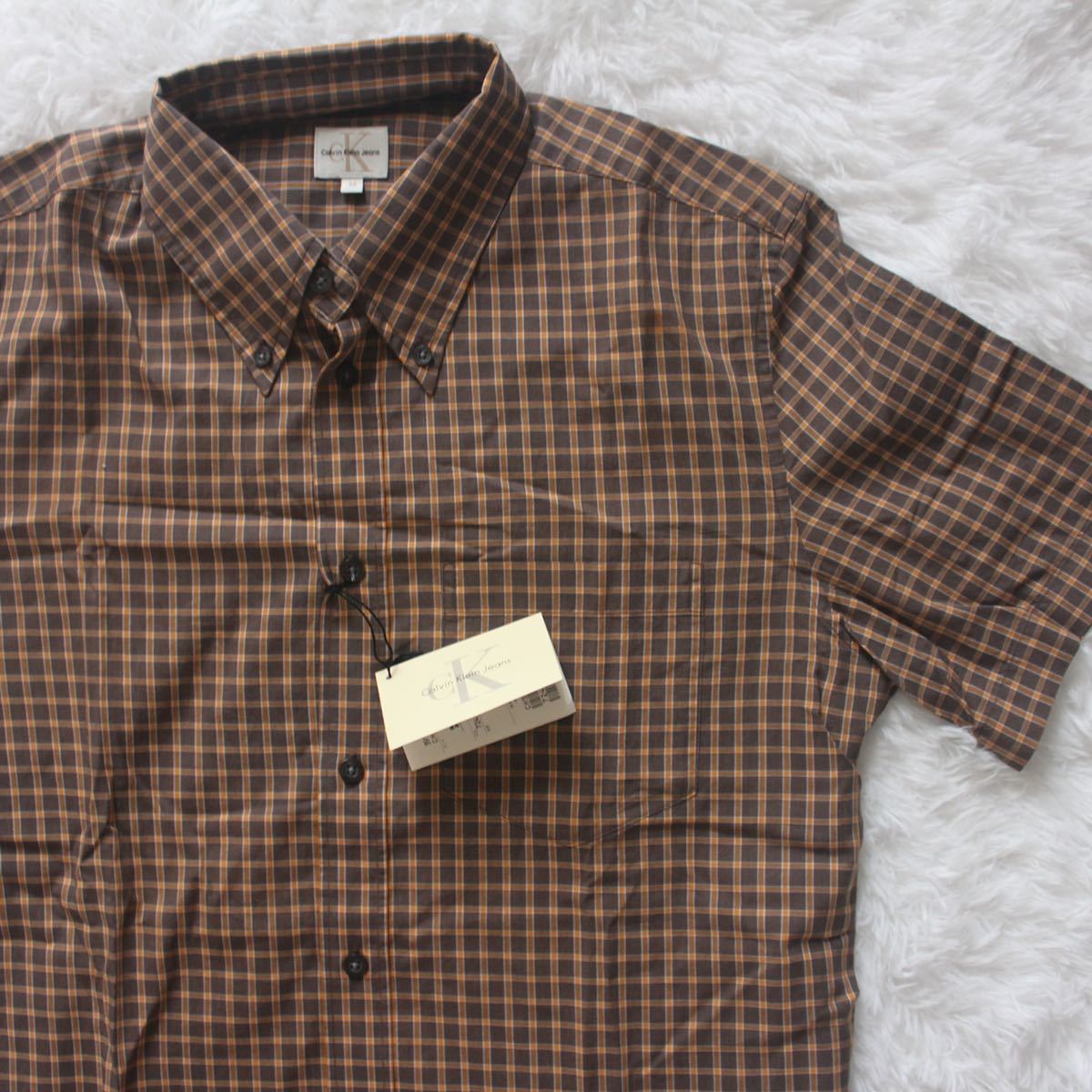  price cut!! short sleeves shirt Calvin Klein tag equipped M