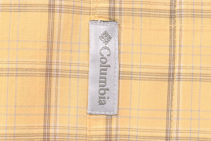 【送料無料】 コロンビア アウトドア コットン チェック柄 半袖シャツ メンズXL Columbia 大きいサイズ アメカジ 古着 CB0927