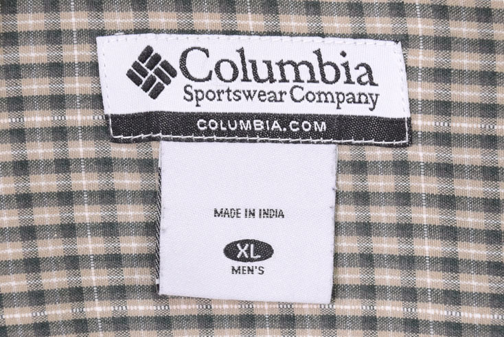 【送料無料】 コロンビア アウトドア コットンチェック柄 長袖シャツ BDシャツ ボタンダウン メンズXL 大きいサイズ Columbia 古着 CA0841_画像6
