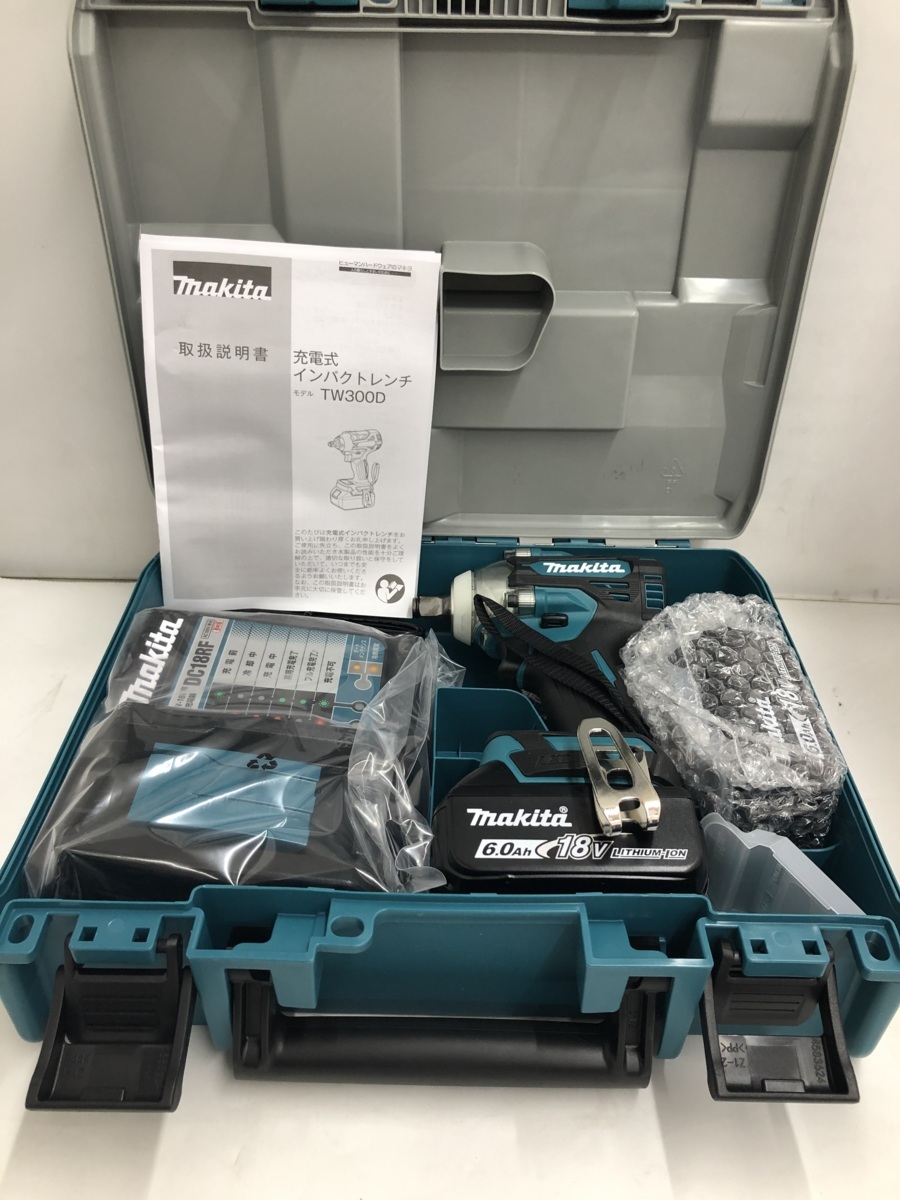 ② 未使用 品 マキタ makita 充電式インパクトレンチ 18V6Ah TW300DRGX