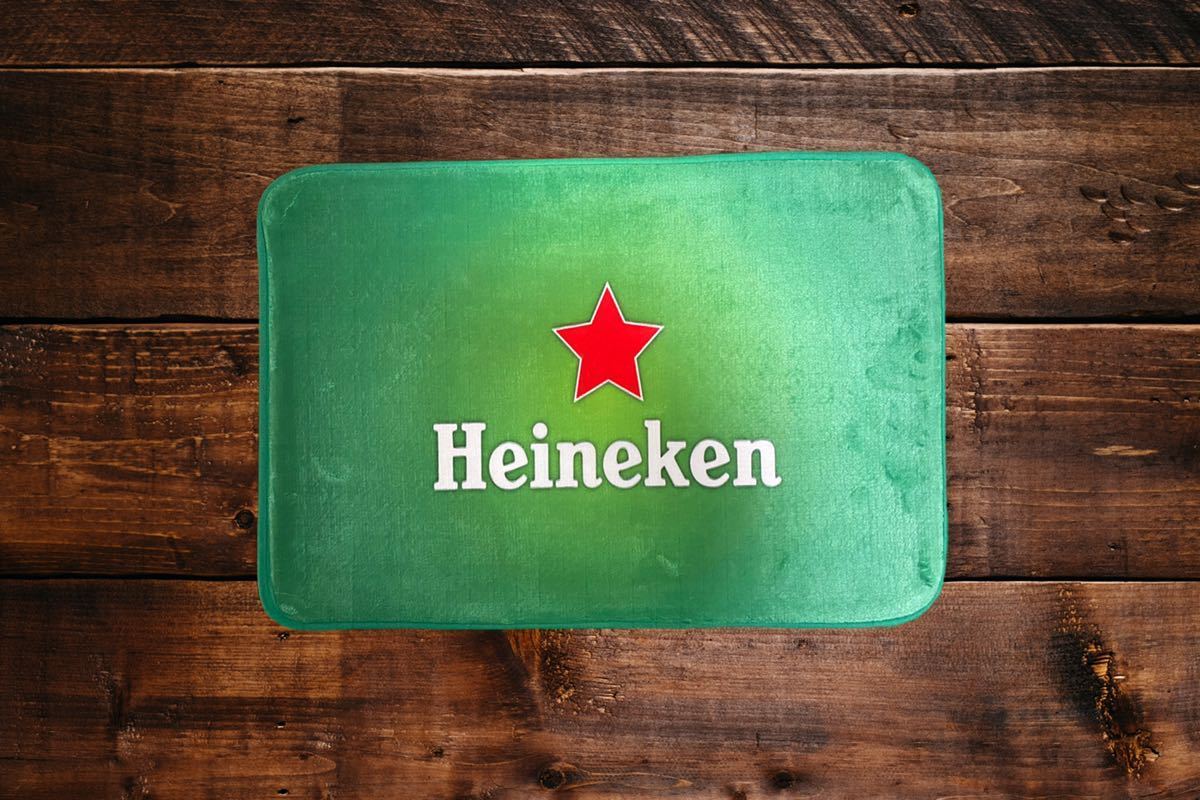 ハイネケン マット 玄関マット フロアマット インテリア ビール Heineken_画像1