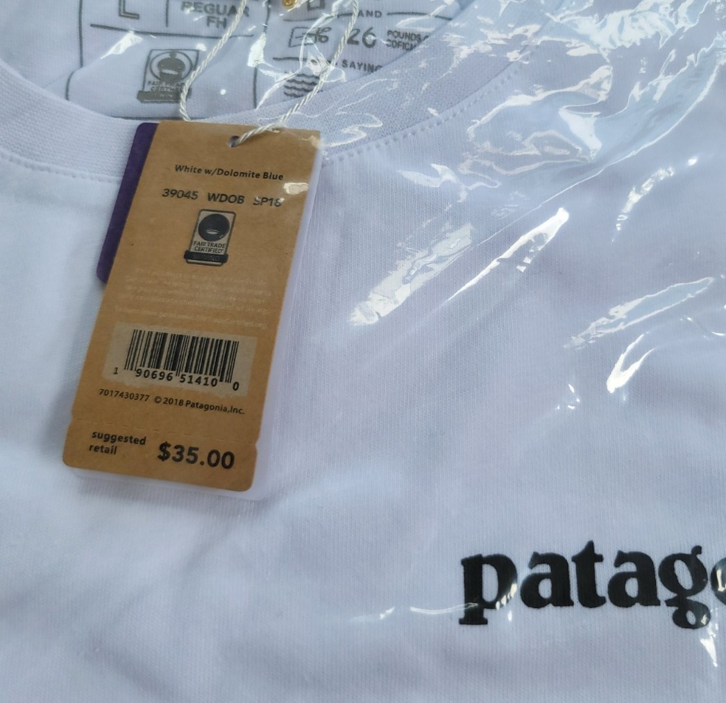 Patagonia  Tシャツ　ユニセックス　Tシャツ ホワイト　L　Tシャツ