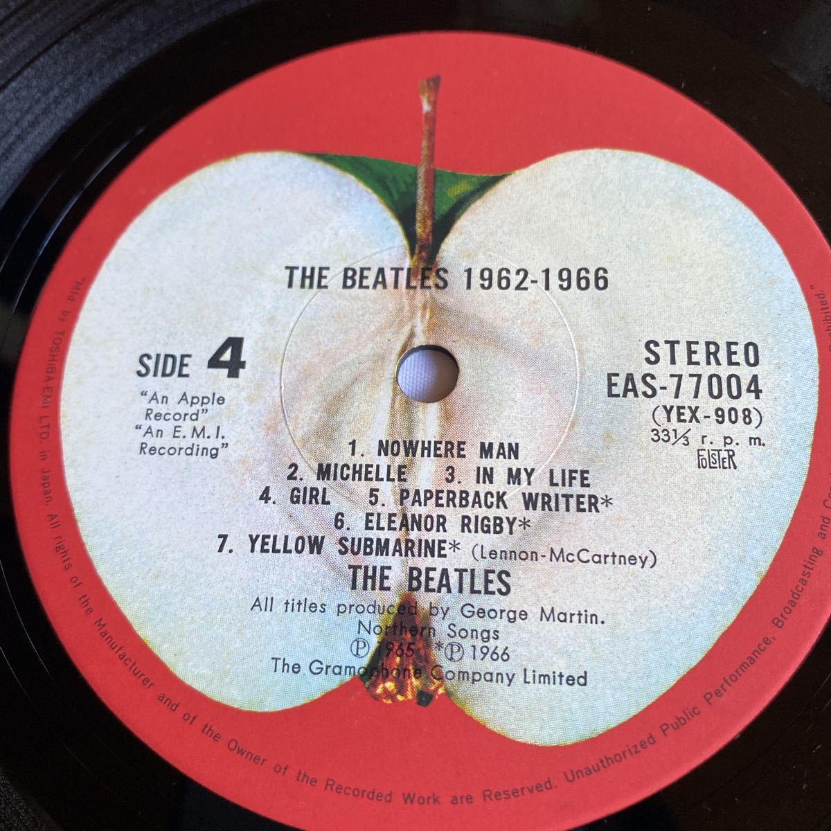 NA1116N158　LP盤　THE BEATLES / 1962-1966　ザ・ビートルズ / 1962年～1966年_画像7