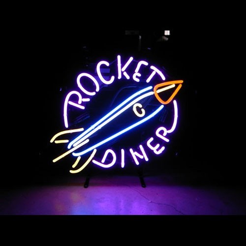 ネオンサイン ROCKET DINER ロケット ダイナー ネオン管 照明 店舗装飾