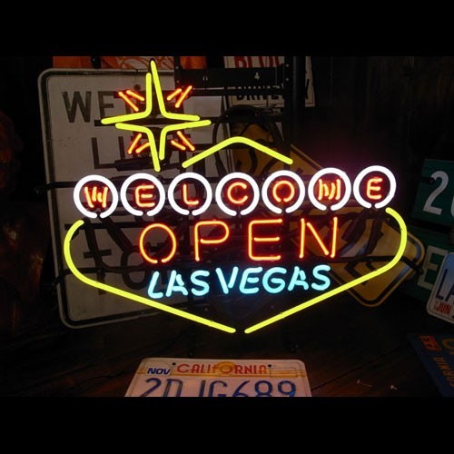 ランキング上位のプレゼント ネオンサイン LASVEGAS OPEN ラスベガス