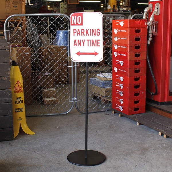 アメリカンスタンドサイン「NO PARKING」(駐車禁止) /スタンド式