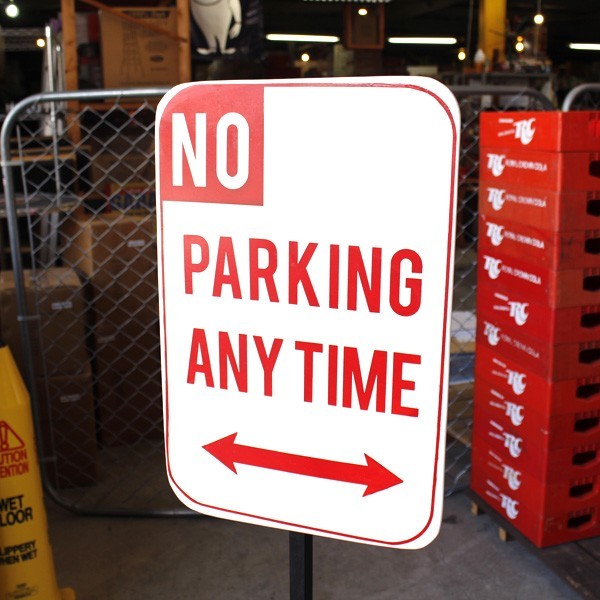 アメリカンスタンドサイン「NO PARKING」(駐車禁止) /スタンド式