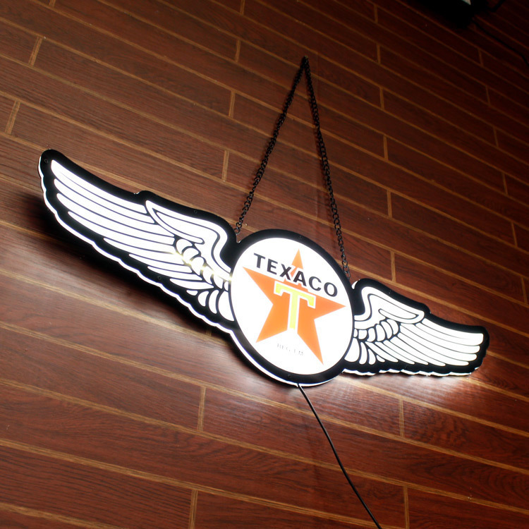 セール特価 ウイングズ テキサコ WINGS TEXACO LEDスリムサイン 看板