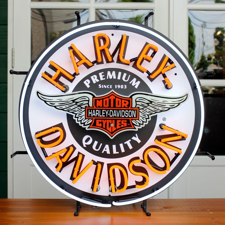 ください ヤフオク! - ネオンサイン Harley Davidson ネオン管 ハーレ