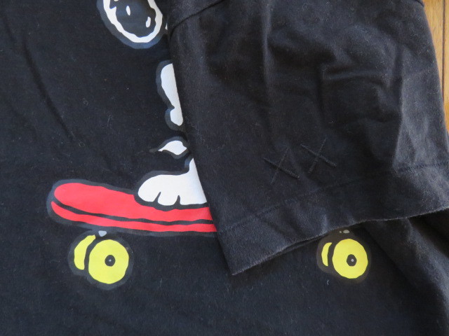 【中古】ユニクロスヌーピ半袖Tシャツ　１５０　黒_画像6