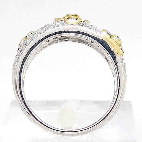 K18YG/Pt900 ★リング ダイヤ ◇ダイヤモンド0.75ct/0.38ctct ●13号【中古】/10020945_画像4