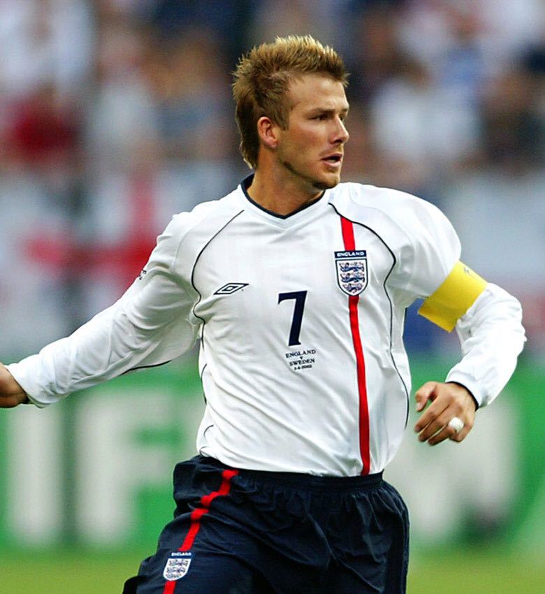 Beckham 2002 イングランド代表 ベッカム ホームユニフォーム 