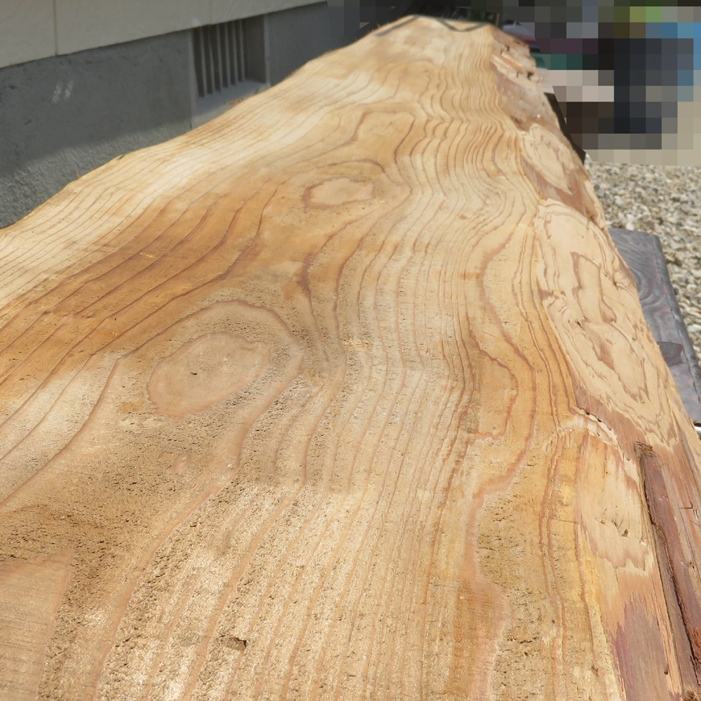 一枚板 厚板◆檜 杉 板 ヒノキ スギ 無垢材 DIY 天然木 テーブル 天板 カウンター 無加工 木材 約1830x280x3.7mm 造作材 棚板 加工用 古材_画像8