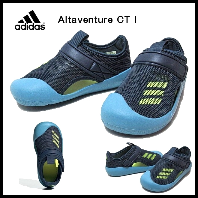 送料無料 G① 新品 adidas アディダス 21ss FY8933 Altaventure CT I アルタベンチャー ベビー サンダル キッズ 靴 ブルー 青 12.0cm ②_画像1