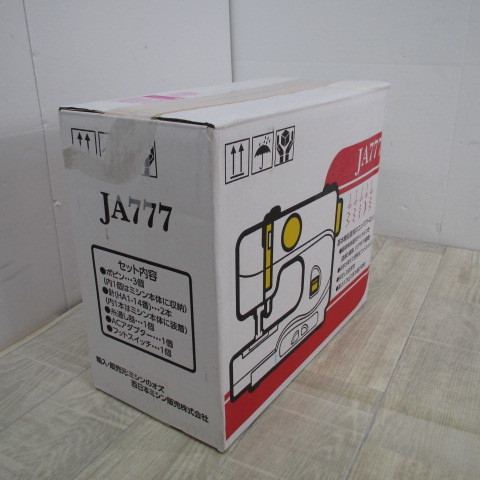6049PS【未使用】JANOME コンパクト電動ミシン フットスイッチ付き JA777