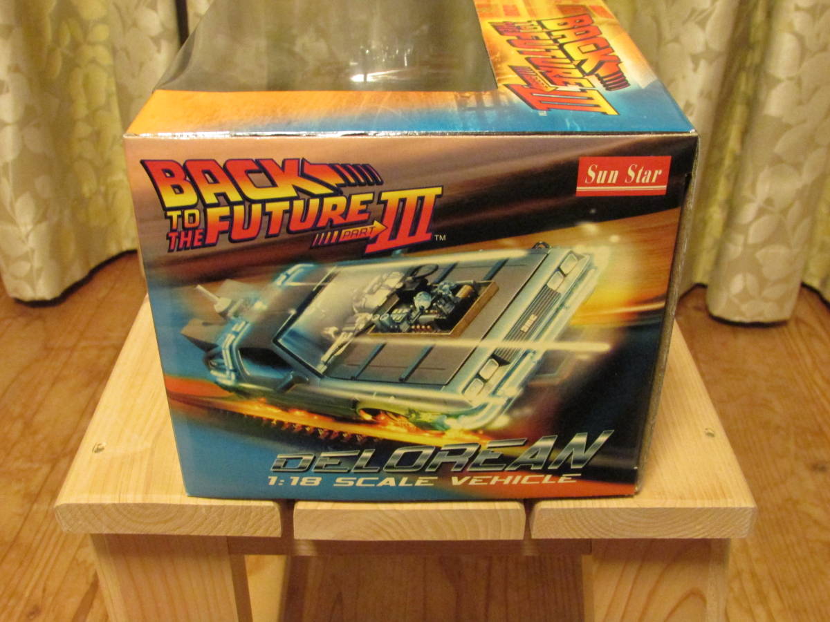 デロリアン　DELOREAN BUCK TO THE FUTURE Ⅲ RAILROAD 1/18スケール　◆Sun Star◆新品未開封◆バックトゥザフューチャーⅢ_画像7