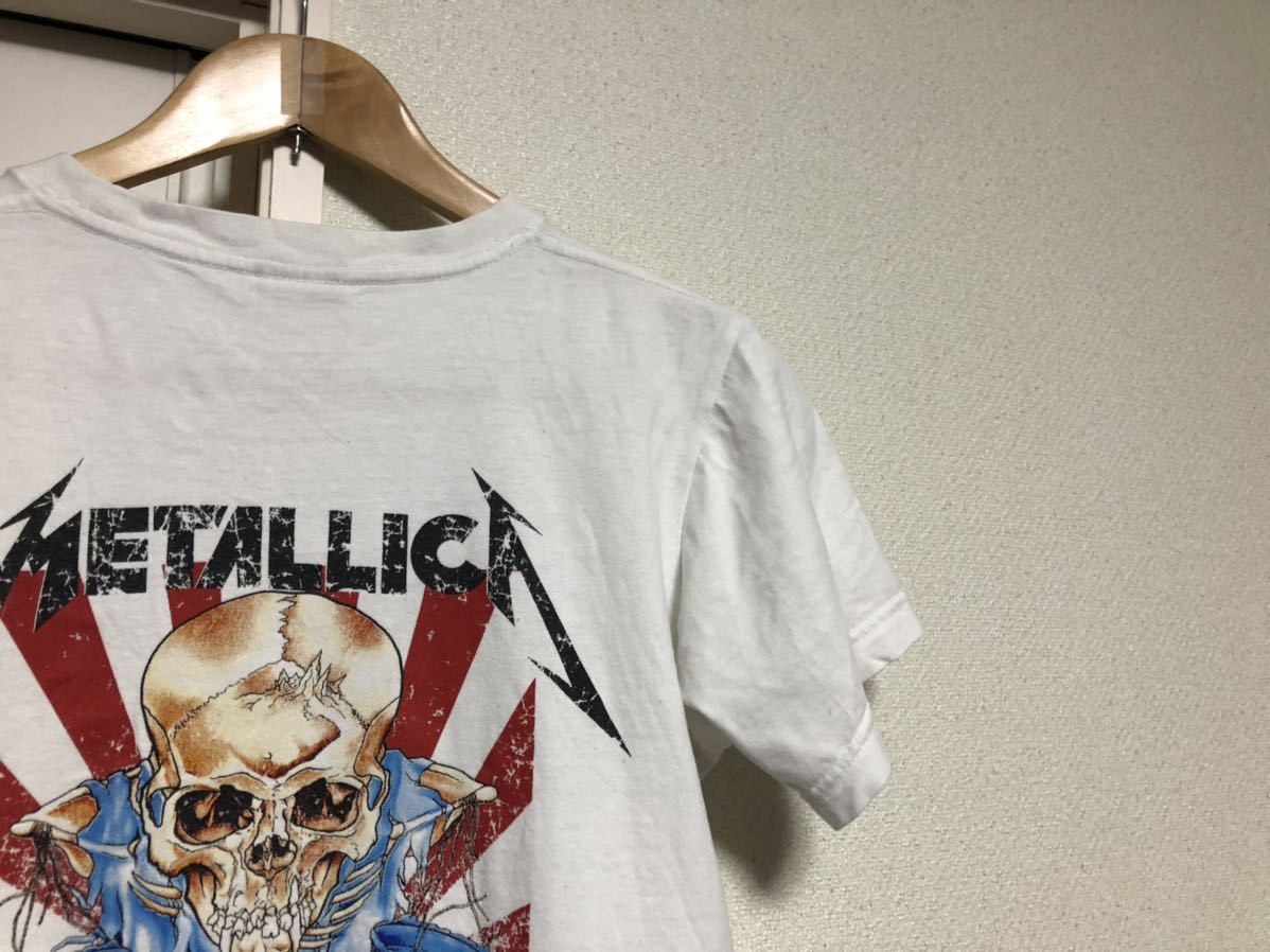 【送料込み】METALLICAメタリカagainstアゲインスト半袖プリントTシャツバンドTシャツ_画像2