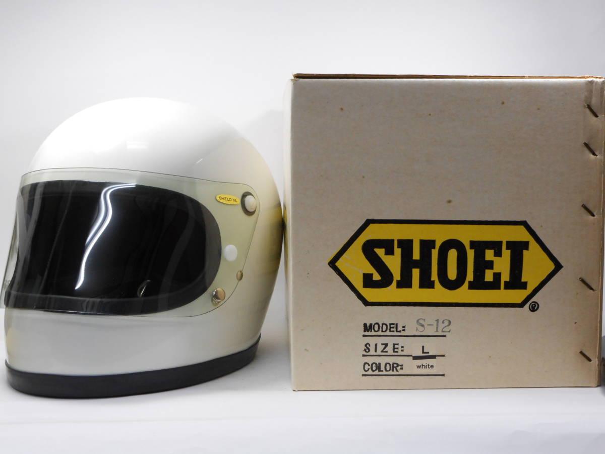 リペア済み！ デッドストック！ 70s SHOEI S-12 L フルフェイスヘルメット ★1970年代 ショウエイ BELL STAR HA 族ヘル Z1 Z2 マッハ CB750