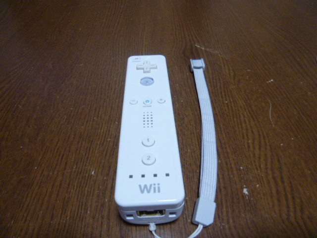 R061《送料無料 即日発送 動作確認済》Wii　リモコン　コントーラ　ストラップ　VL-003 任天堂　純正　白　ホワイト