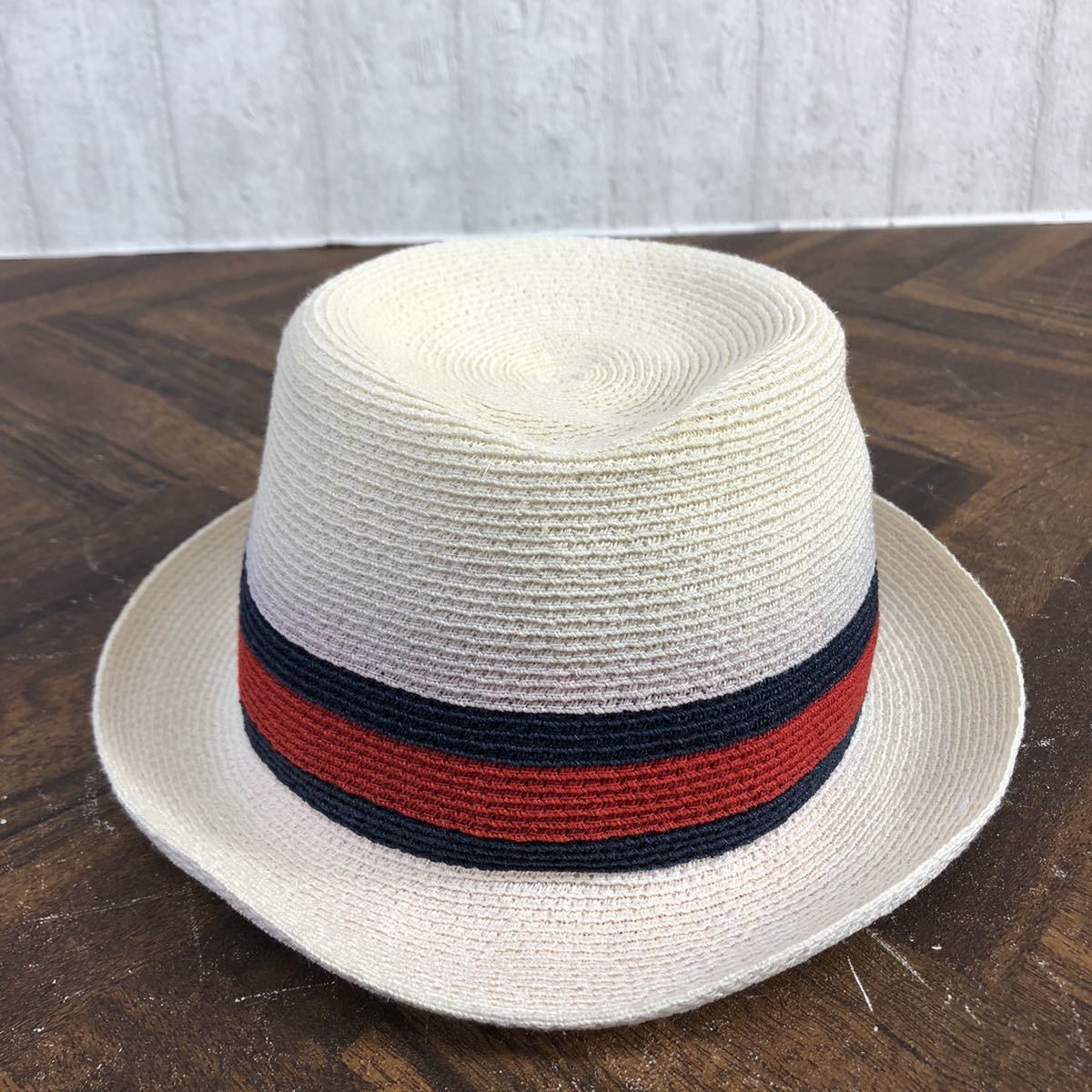 GUCCI グッチ シェリーライン ストローハット イタリア製 帽子 サイズL