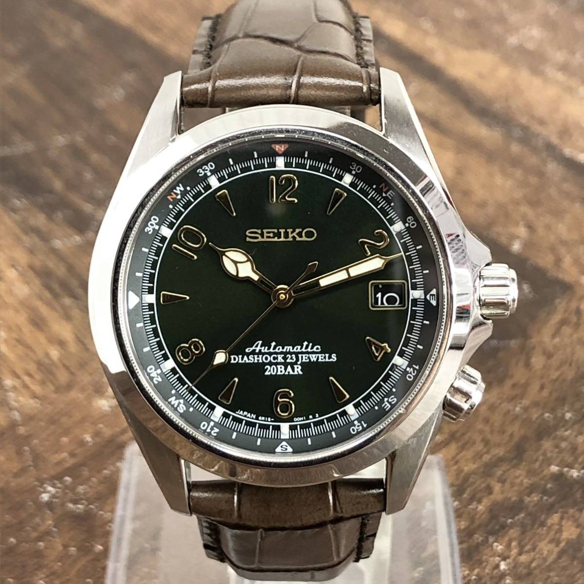 美品 SEIKO セイコー メカニカル アルピニスト 6R15-00E1 自動巻