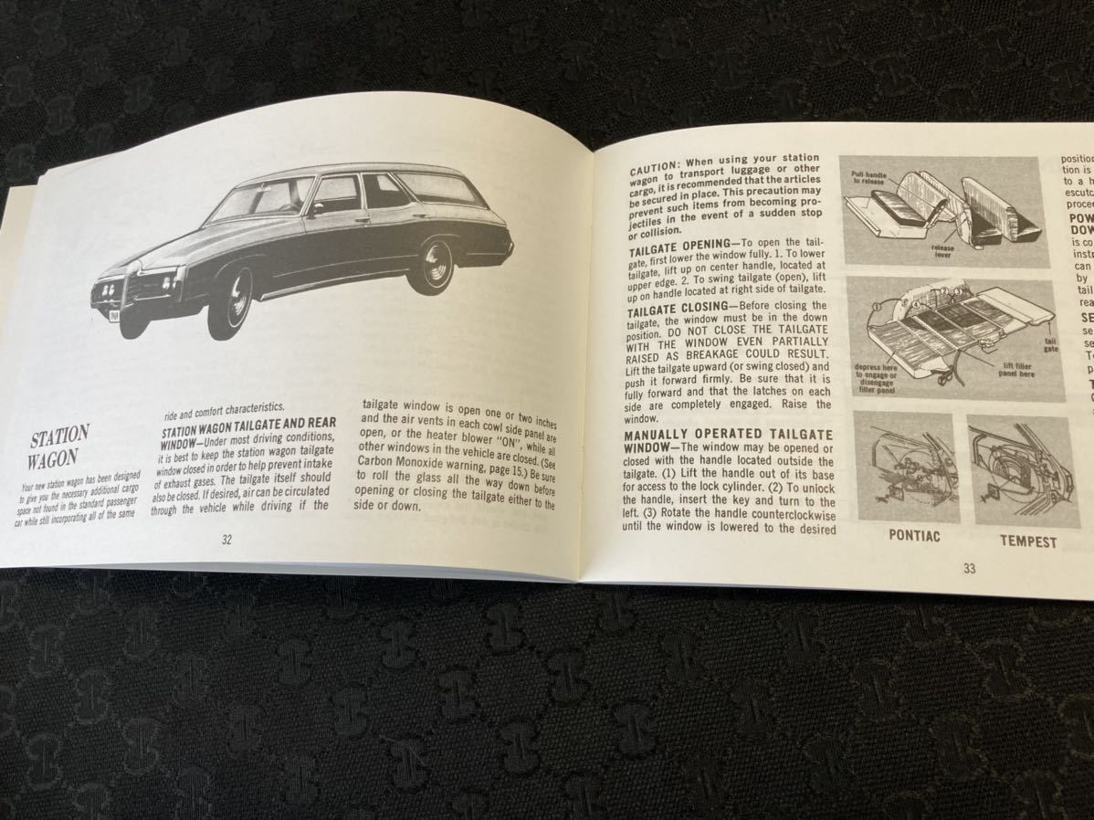 1969 PONTIAC オーナーズマニュアル Guide! 本国英字！車載！ 210x135 72P 新品未使用品_画像8