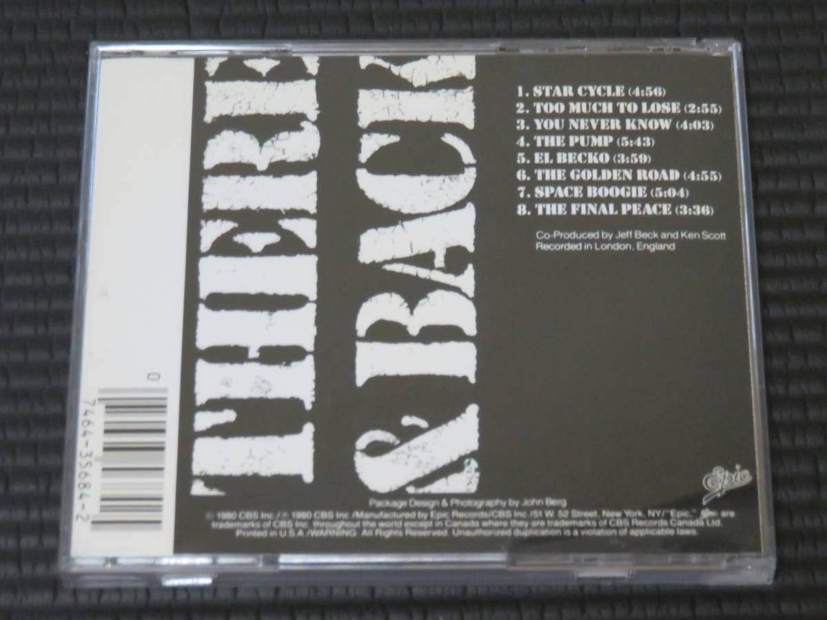 ◆Jeff Beck◆ ジェフ・ベック There and Back ゼア・アンド・バック CD 輸入盤