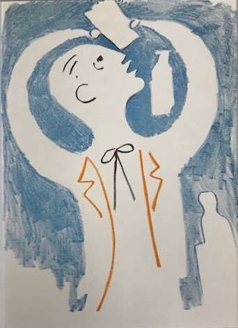 【特価】　　≪　ジャン 　コクトー　≫　　　オリジナル リトグラフ【石版画】　　　ⅩⅩⅩⅠ　　　1957年 　　JEAN　 COCTEAU