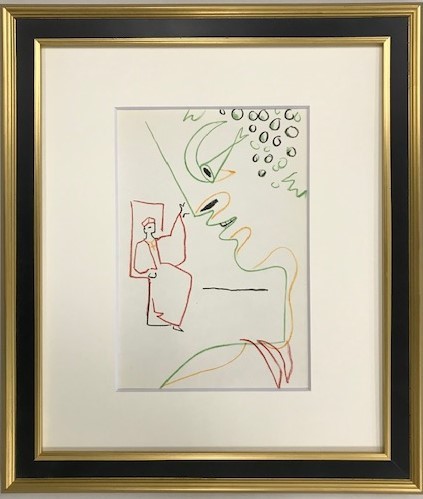 ジャン・コクトーリトグラフ 特価】 ≪ ジャン コクトー ≫ オリジナル リトグラフ【石版画